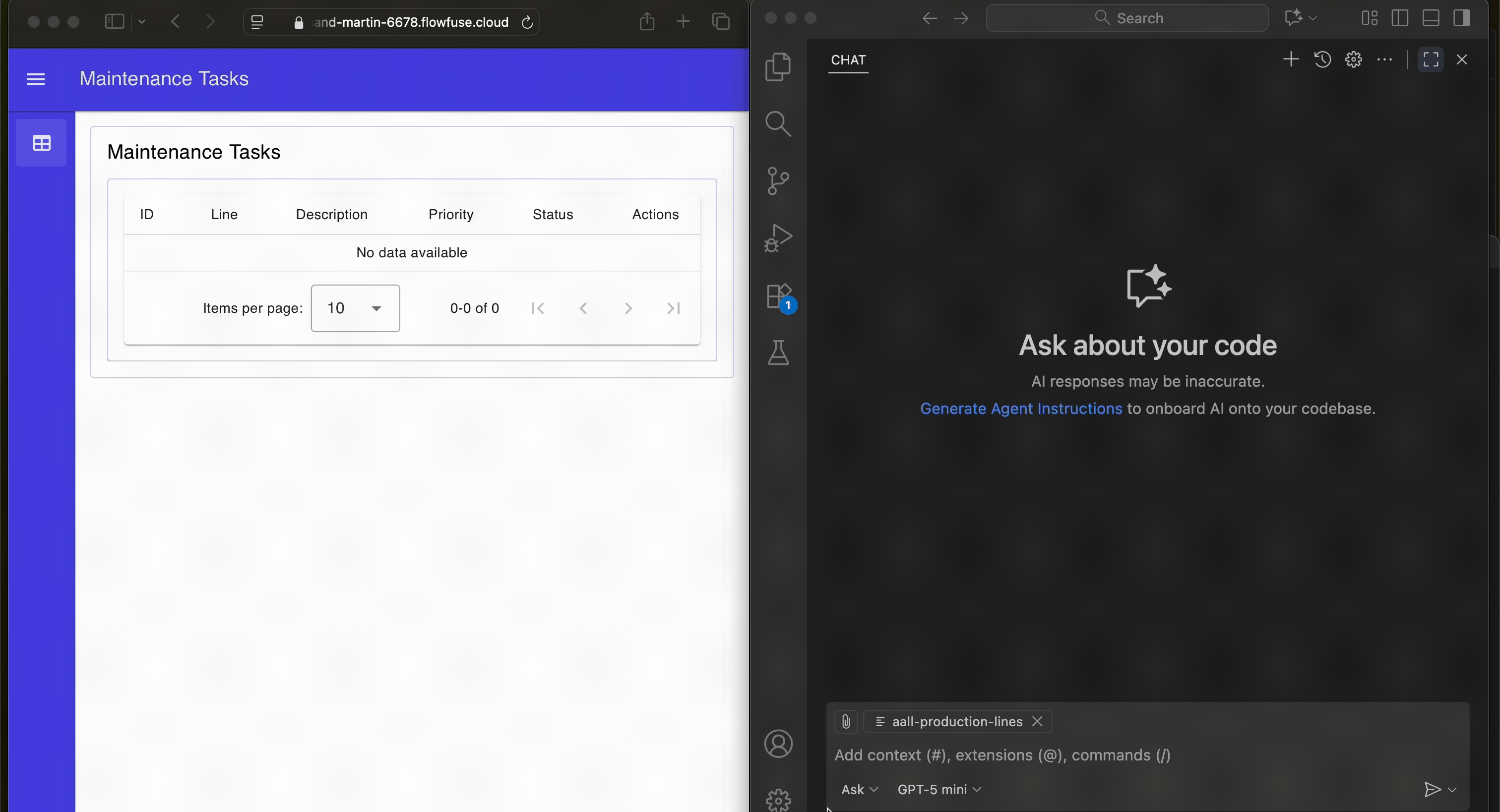 Scheduling Maintenance Example